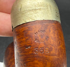K&P Peterson's - Vintage Hungarian Oom-Paul Style 358 Smoking Pipe with Metal Band