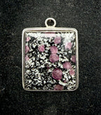 Garnets in Matrix Sterling Silver Pendant
