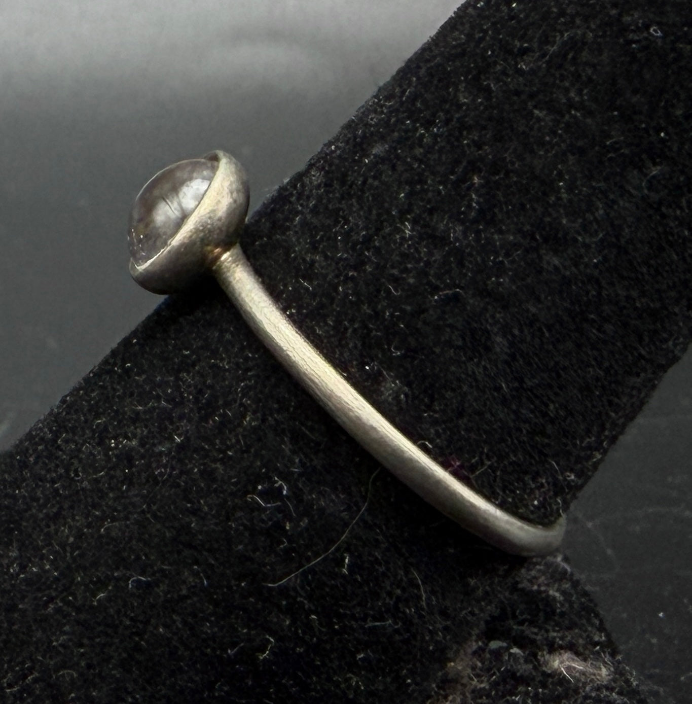 Pandora - Vintage Sterling Silver Rock Crystal Ring - Size 8.25