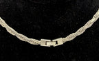 Vintage Handcrafted Sterling Silver Unique Link Necklace - 24"