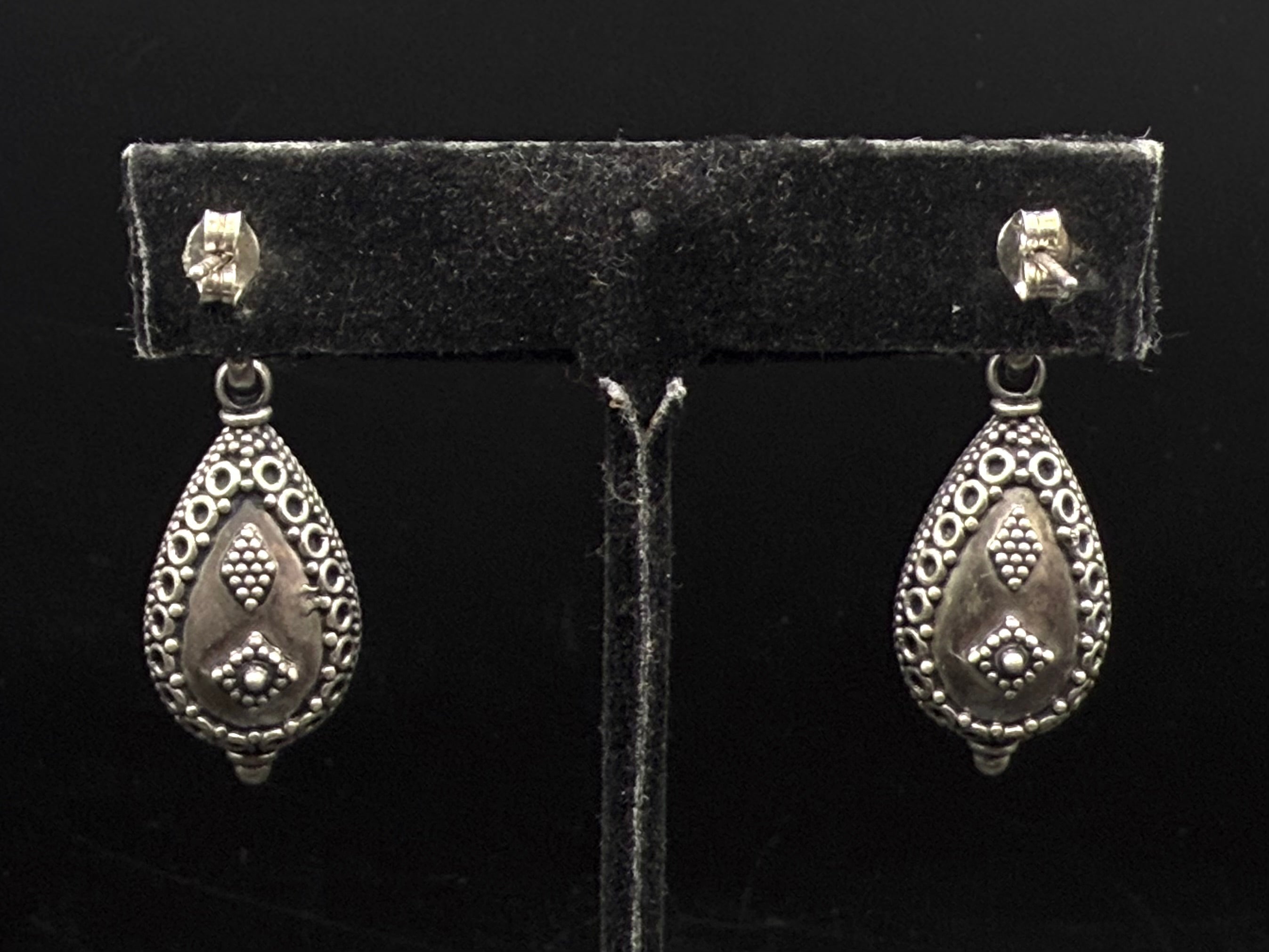 Doug Paulus - Vintage Handmade Sterling Silver Dangle Earrings