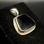 Vintage Obsidian Sterling Silver Pendant