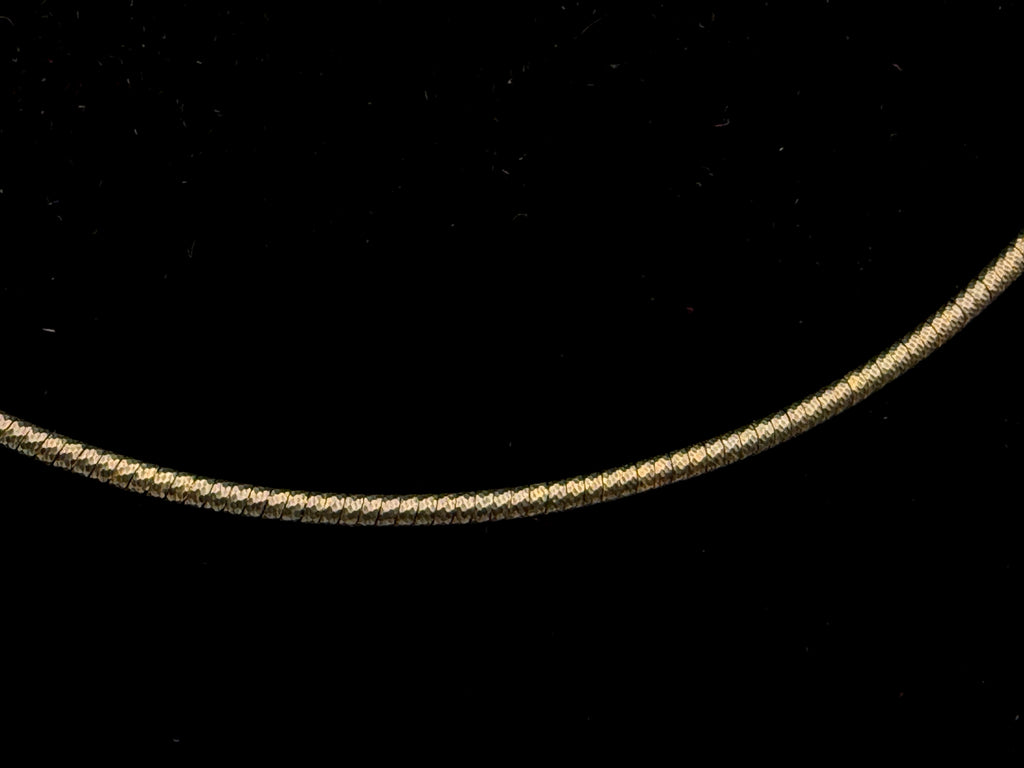 Veronese - Vintage Italian Gold Tone Sterling Silver Snake Link Necklace - 17.25 + 2"