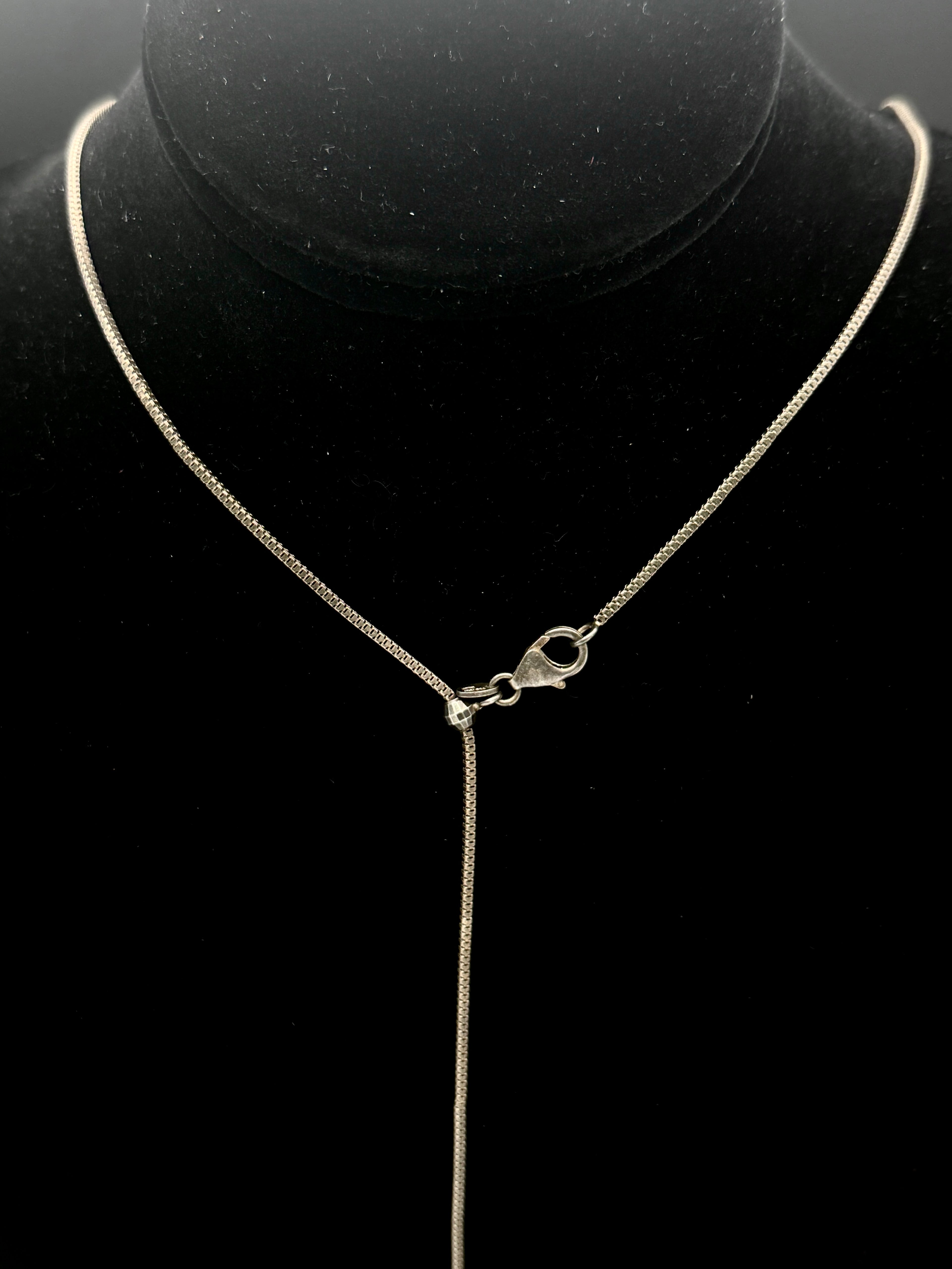 Milor - Vintage 950 Silver Italian Unique Link Chain Adjustable Size Necklace