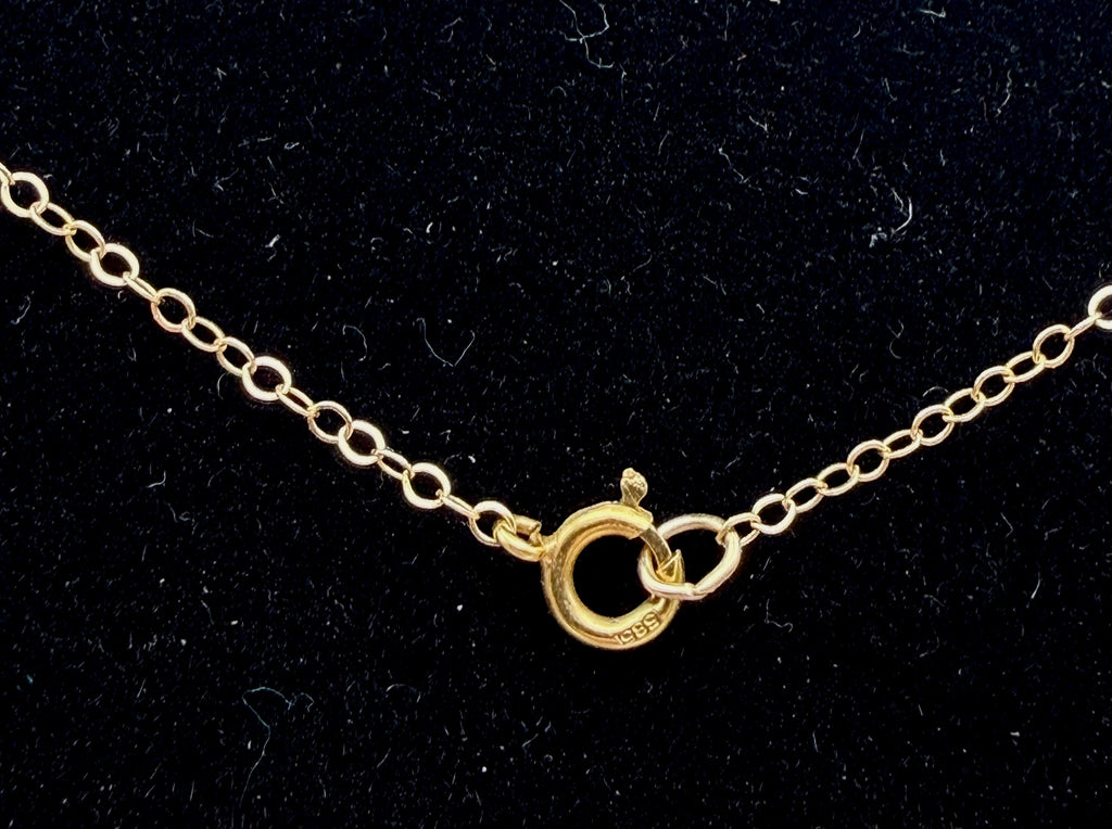 Vintage 14k Gold Chain Necklace - 15.75"