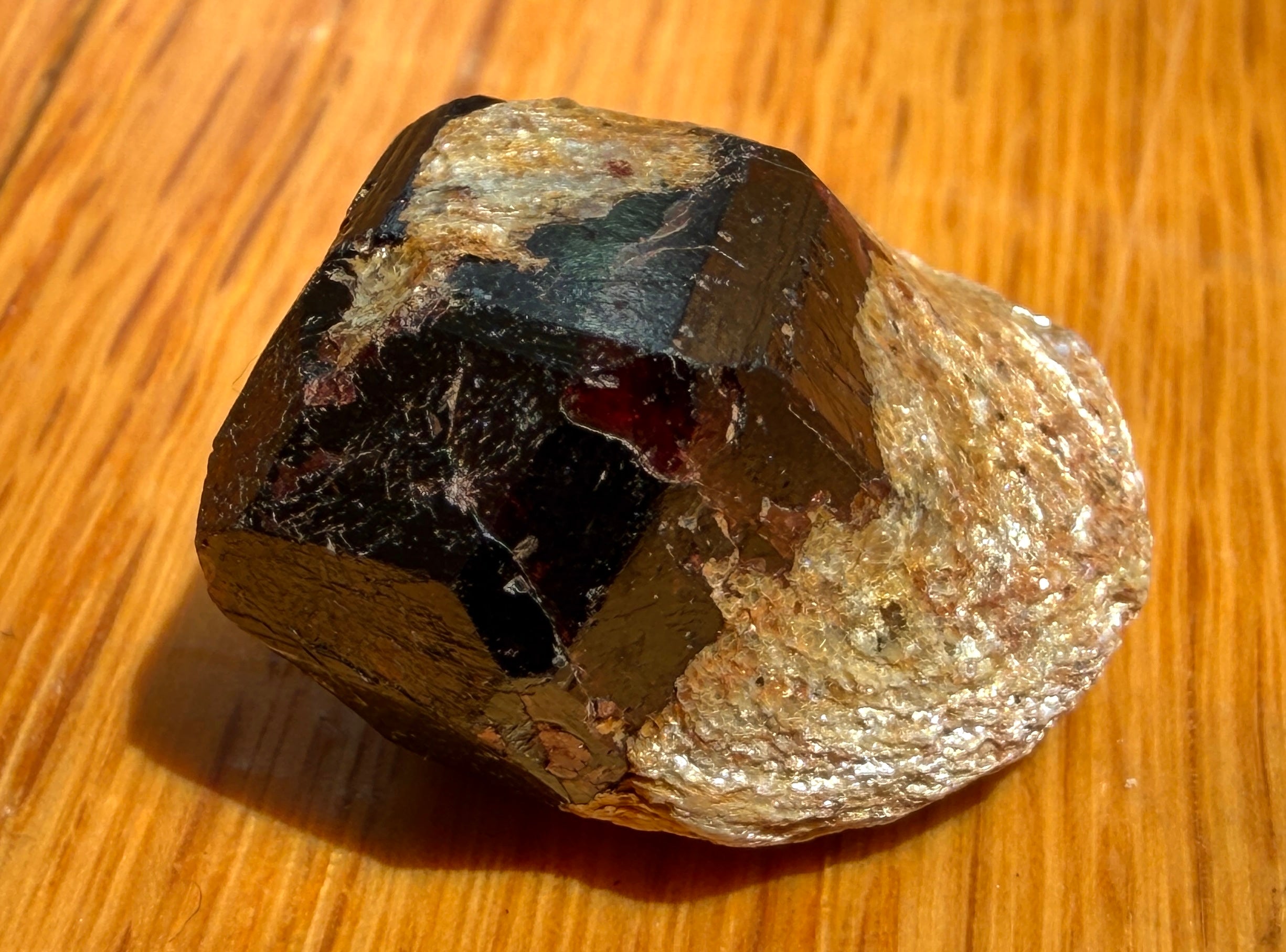 Almandine Garnet Crystal with Mica - Afghanistan