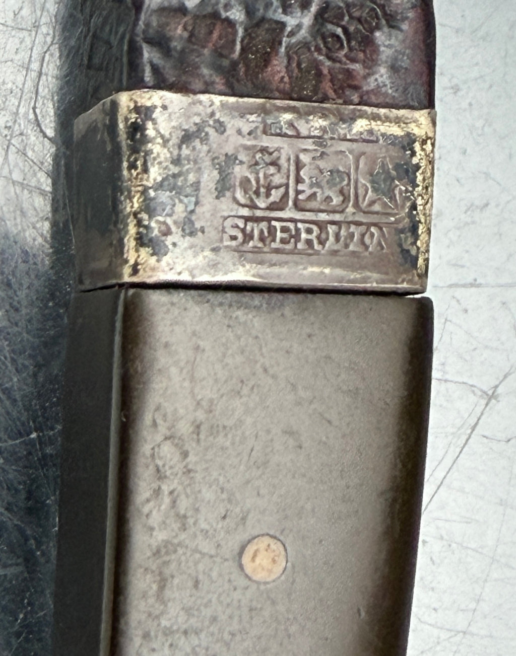 Dunhill - Antique 1924 Shell Briar Shape 12 Double Patent Estate Pipe - Sterling Repair Band
