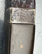 Dunhill - Antique 1924 Shell Briar Shape 12 Double Patent Estate Pipe - Sterling Repair Band