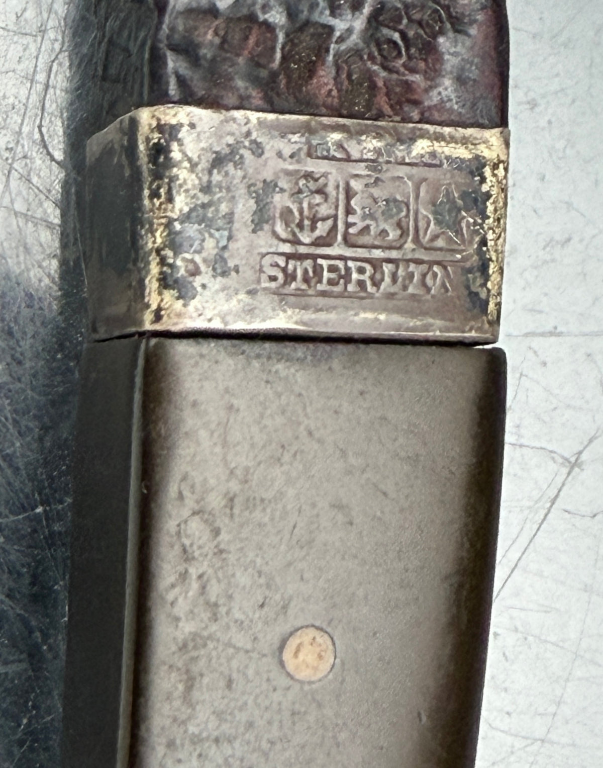 Dunhill - Antique 1924 Shell Briar Shape 12 Double Patent Estate Pipe - Sterling Repair Band