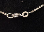 Vintage Sterling Silver Box Link Chan Necklace - 16.25"
