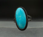 Bell Trading Post - Vintage Sterling Silver with Turquoise Ring - Size 7