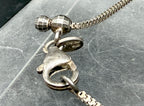 Milor - Vintage 950 Silver Italian Unique Link Chain Adjustable Size Necklace