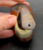 K&P Peterson's - Vintage Hungarian Oom-Paul Style 358 Smoking Pipe with Metal Band