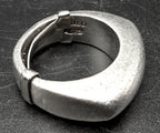 Vintage Handmade Sterling Silver Mexican Ring with Adjuster - Size 5 to 6.5