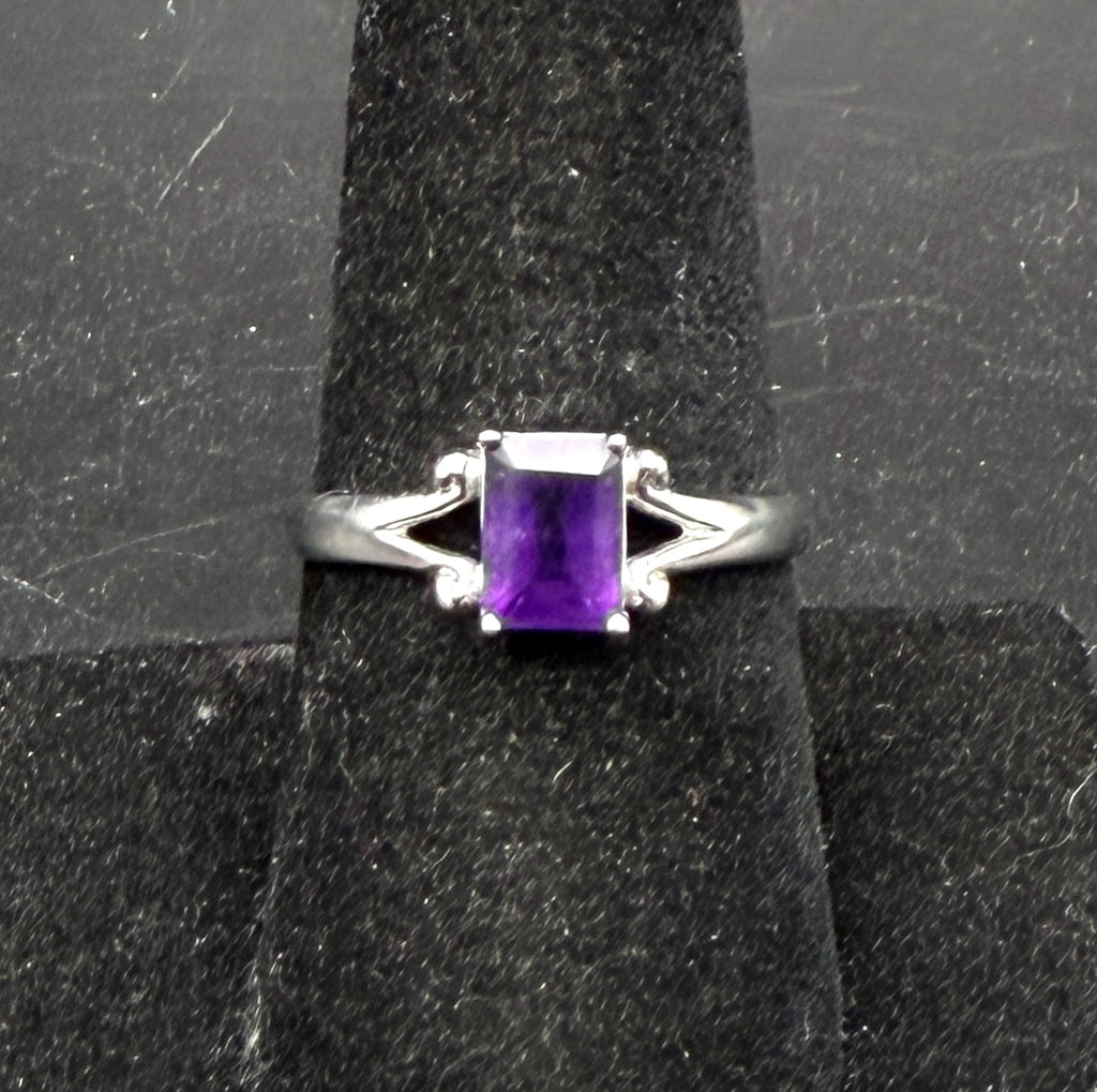 Ross-Simons - Vintage Sterling Silver Amethyst Ring - Size 8