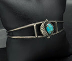 Vintage Handmade Turquoise Sterling Silver Cuff Bracelet