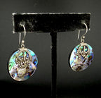 Suarti - Vintage Abalone Shell Sterling Silver Dangle Earrings