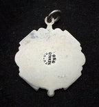 Vintage 950 Silver Aztec Calendar Pendant