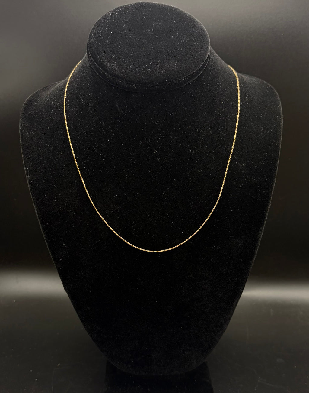 Vintage 10k Gold Chain Necklace - 18.75"