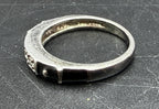 Ross-Simons - Vintage Sterling Silver CZ and Enamel Ring - Size 6