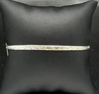 Vintage Italian Sterling Silver Herringbone Link Bracelet - 7"