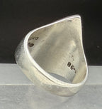 Vintage Arisan Sterling Silver Imitation Malachite Ring - Size 9.5