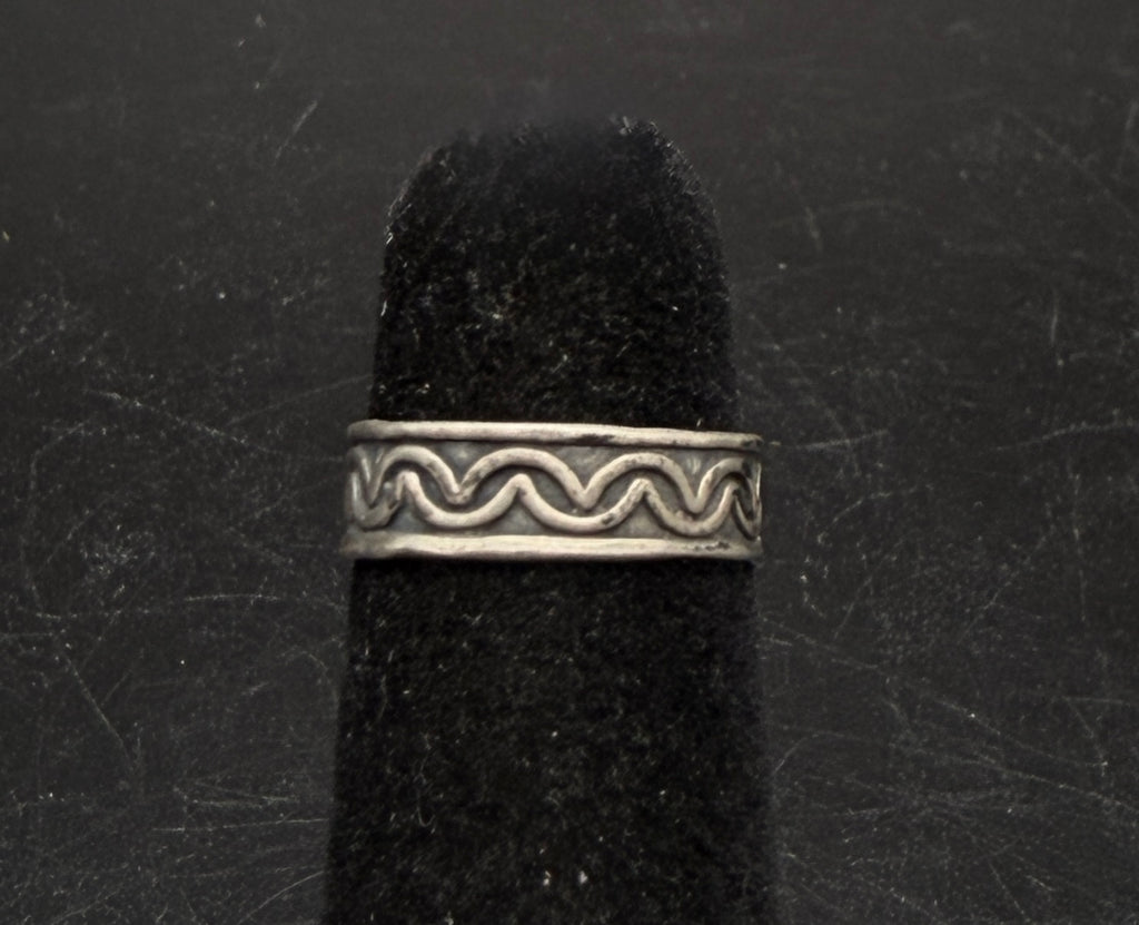 Vintage Handmade Sterling Silver Adjustable Size Toe Ring