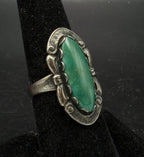 Bell Trading Post - Vintage Sterling Silver with Green Turquoise Ring - Size 7