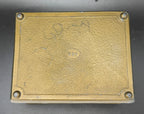 Vintage Bronze Tone Metal Pirate Chest Cigarette Box