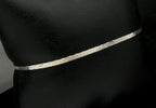 Vintage Italian Sterling Silver C Link Bracelet - 7"
