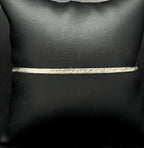 Vintage Italian Sterling Silver Herringbone Link Bracelet - 7"