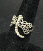 Vintage Sterling Silver Dragonfly Ring - Size 5.5+