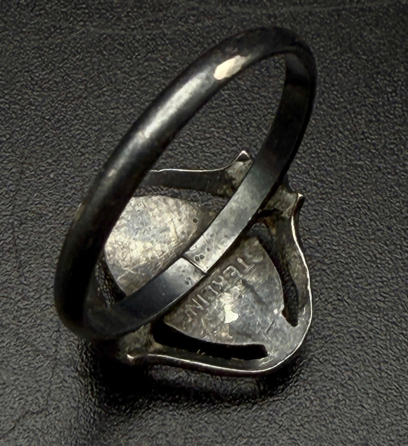 Vintage Sterling Silver Virgin Mary Ring - Size 6