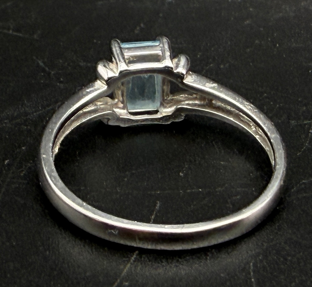 Ross-Simons - Vintage Sterling Silver Blue Topaz Ring - Size 8