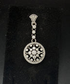 Judith Ripka - Vintage Sterling Silver Cubic Zirconia Open Work Pendant