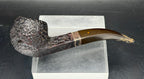 Dunhill - Antique 1924 Shell Briar Shape 12 Double Patent Estate Pipe - Sterling Repair Band