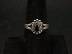 Wheeler Mfg - Vintage Sterling Silver and Hematite Ring - Size 7