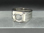 Vintage Unused Sterling Silver Unmounted Ring - Size 9
