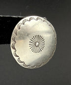 UNMATCHED Vintage Handmade Southwestern Sterling Silver Dome Stud Earring