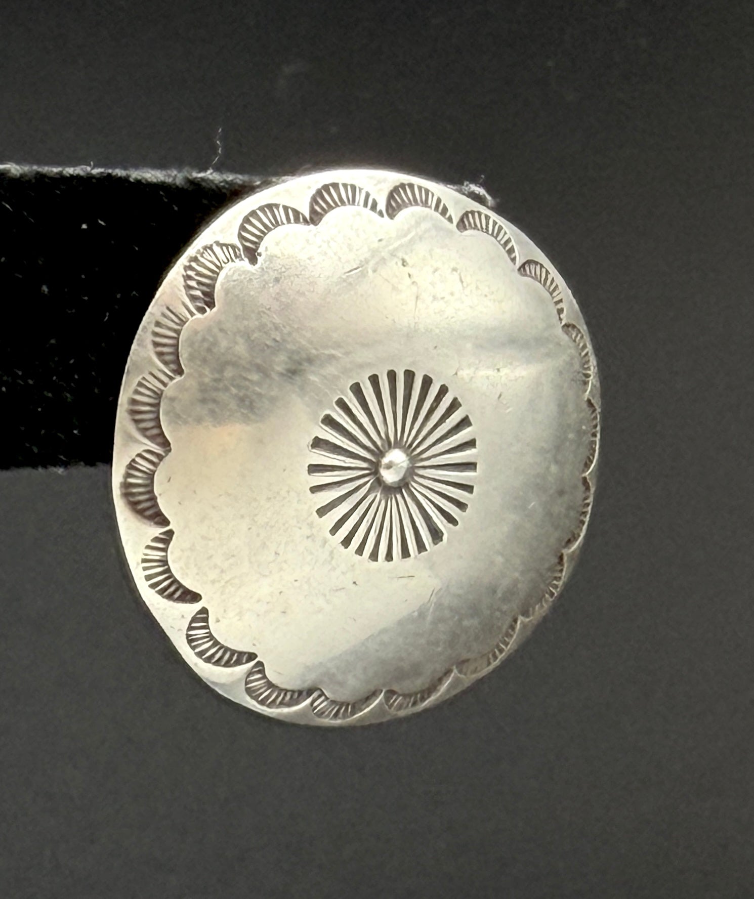UNMATCHED Vintage Handmade Southwestern Sterling Silver Dome Stud Earring