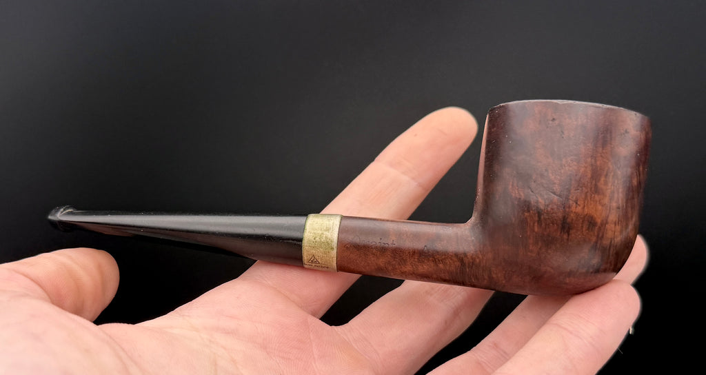 Vintage BBB Quaint A Handmade Estate Pipe - Rare WDC Silver Band
