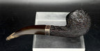 Dunhill - Antique 1924 Shell Briar Shape 12 Double Patent Estate Pipe - Sterling Repair Band