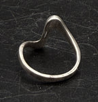 Vintage Sterling Silver Zigzag Band - Size 6