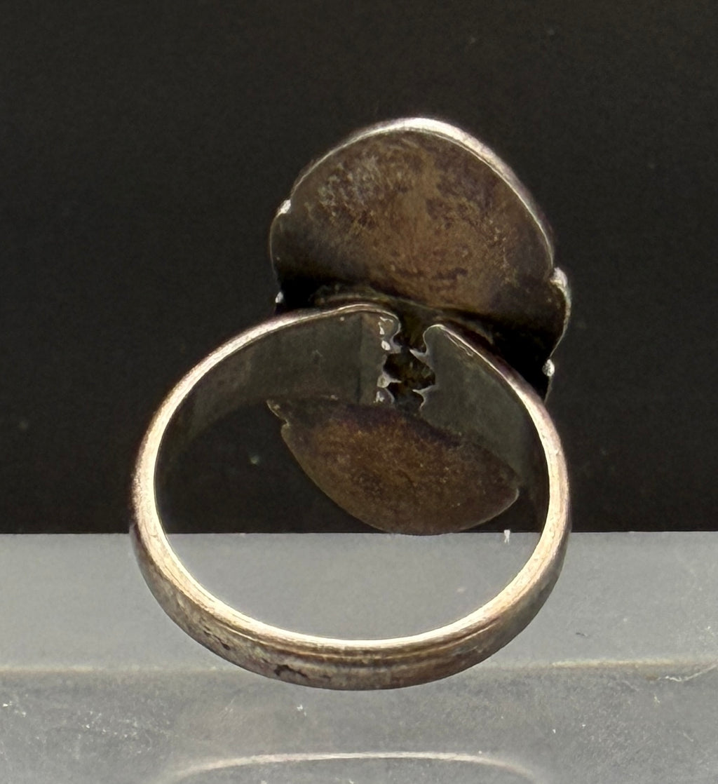 Bell Trading Post - Vintage Sterling Silver with Green Turquoise Ring - Size 7