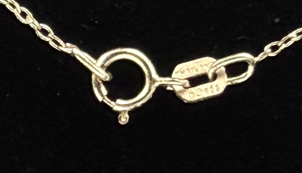 Vintage "Dream, Smile, Laugh" Gold Tone Pendant Sterling Silver Pendant Chain Necklace - 18"