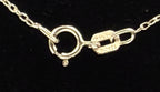 Vintage "Dream, Smile, Laugh" Gold Tone Pendant Sterling Silver Pendant Chain Necklace - 18"