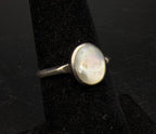 Vintage Sterling Silver Mother of Pearl Ring - Size 6