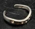 Vintage Sterling Silver and Rhinestones Adjustable Open Back Ring - AS IS