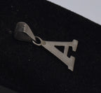 Vintage Handmade Sterling Silver A Pendant