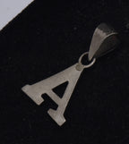 Vintage Handmade Sterling Silver A Pendant